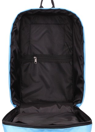 The backpack for carry-on luggage POOLPARTY Hub hub-boardingpass 40 x 25 x 20 cm Ryanair / Wizz Air blue4 photo