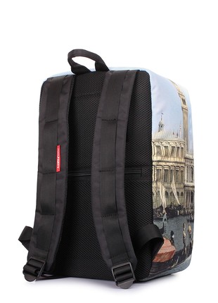 The backpack for carry-on luggage POOLPARTY Hub hub-venezia 40 x 25 x 20 cm Ryanair / Wizz Air with a Venice print3 photo