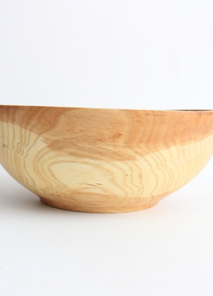 wooden fruit bowl, salad dinnerware handmade, bread serving plate5 photo