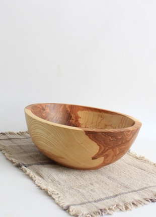 wooden fruit bowl, salad dinnerware handmade, bread serving plate9 photo