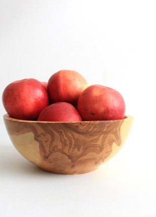 wooden fruit bowl, salad dinnerware handmade, bread serving plate7 photo