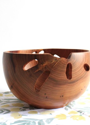 Wooden fruit bowl handmade, bread serving plate2 photo