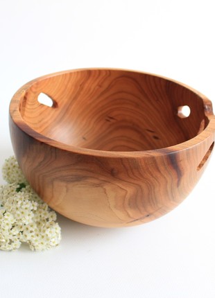 Wooden fruit bowl handmade, bread serving plate10 photo