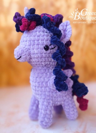 Plush toy Purple Unicorn