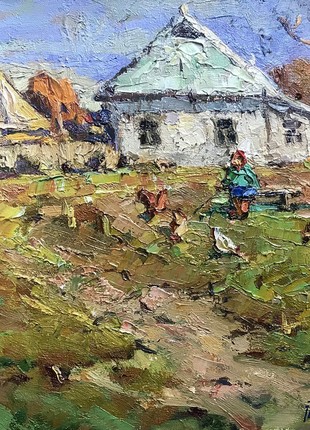 Oil painting Warm autumn day Kalenyuk Oksana nKalen1014