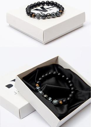 Shungite, tigers eye, obsidian, hematite bracelet for men or women, power bracelet3 photo