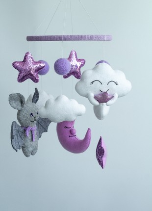 Musical baby mobile with bracket, Bat Baby mobile3 photo