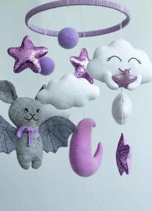Musical baby mobile with bracket, Bat Baby mobile5 photo