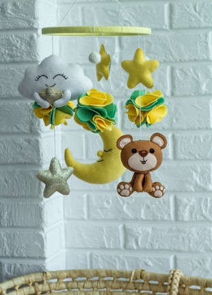 Musical baby mobile with bracket, Bear Baby mobile5 photo
