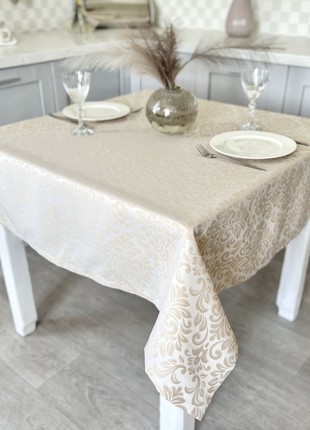 Teflon-coated tablecloth  134x134 cm./52x52 in5 photo