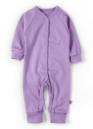 Purple plain cotton baby jumpsuit Tunes