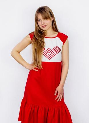 Linen sundress 'Kolovorot'2 photo