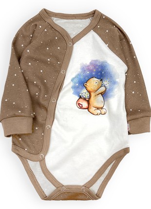 Children's set bodysuit and pants with bear print Tunes3 photo
