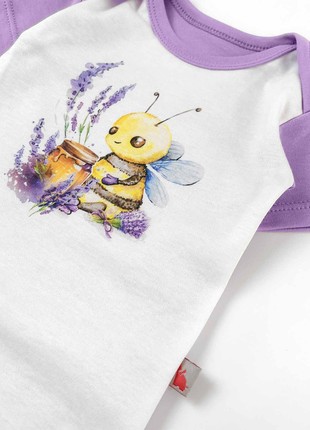 Children's set bodysuit and pants with bee print Tunes2 photo