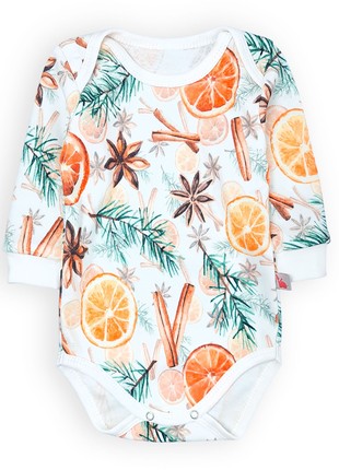 Children's set bodysuit and pants with cinnamon print Tunes5 photo