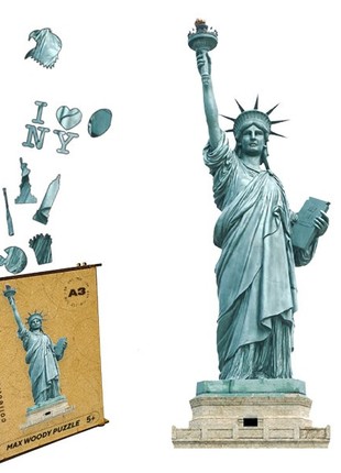 Wood Jigsaw Puzzle For Adults Statue of Liberty L Size1 photo