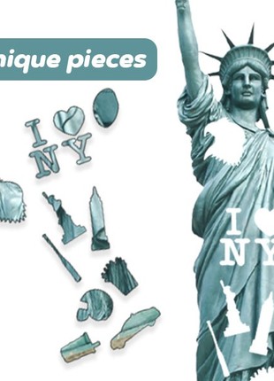 Wood Jigsaw Puzzle For Adults Statue of Liberty L Size7 photo