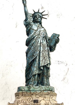 Wood Jigsaw Puzzle For Adults Statue of Liberty L Size8 photo