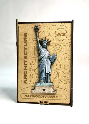 Wood Jigsaw Puzzle For Adults Statue of Liberty L Size10 photo