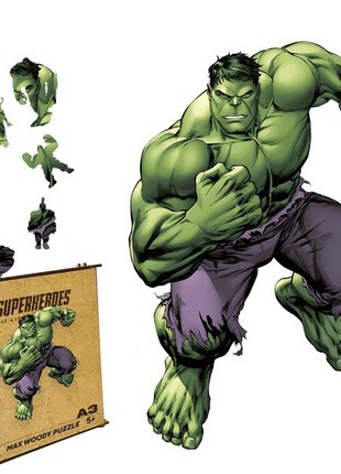 Wooden Jigsaw Puzzle "The Hulk" A3 Size 95 Pieces