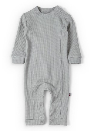 Baby waffle knit romper grey color brand Tunes