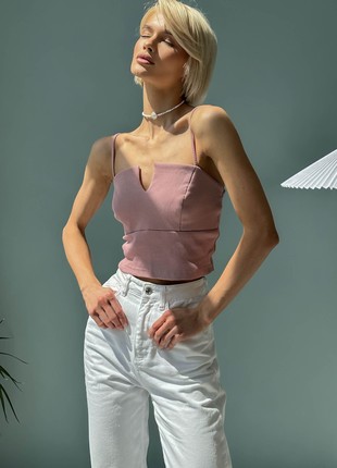 Top Aliot powder summer top with thin straps3 photo