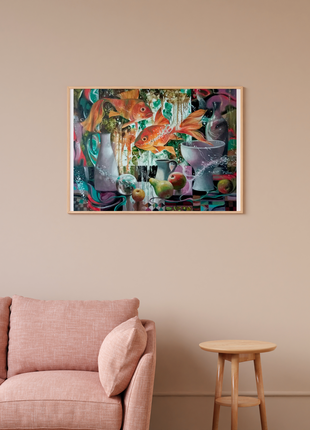 Oil painting Magical still life Anatoly Borisovich Tarabanov nTar1992 photo