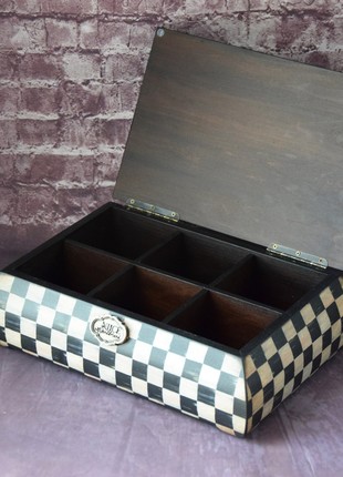Alice in Wonderland Wooden Tea box2 photo