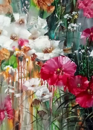 Oil painting Festive bouquet Anatoly Borisovich Tarabanov nTar200