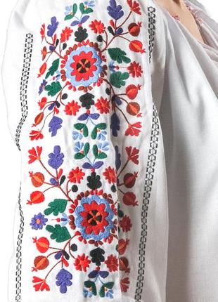 Woman's white linen embroidery Yavorivska8 photo