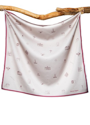 Head kerchief "My Rivnenschyna", scarf for women, gift for her2 photo