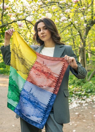 Designer scarf "kyiv. four seasons" from the designer art sana1 photo