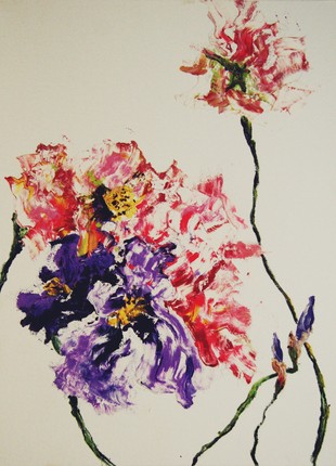 Anemones flower dance