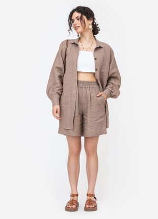 Linen shirt and shorts set2 photo