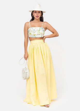 Strappy top and maxi skirt set