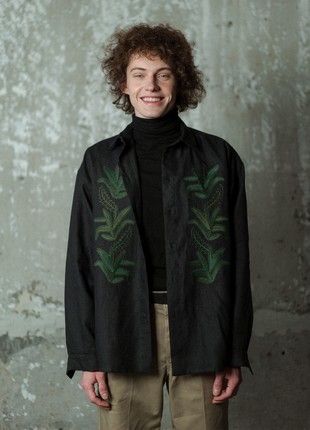 Linen shirt with embroidery Konopli