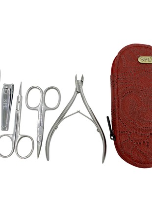 Manicure set "Red perforation" 77402AS