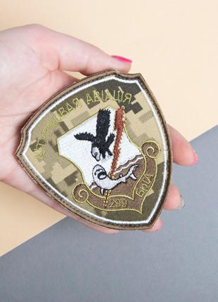 CHEVRON ON VELCRO ATTACK AVIATION 8.7X10 CM2 photo