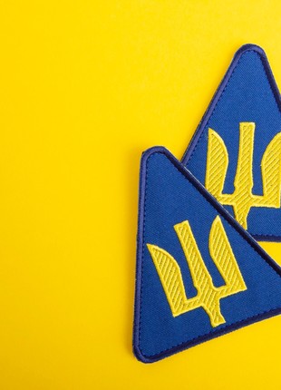 CHEVRON ON VELCRO AIR FORCE OF UKRAINE 9.3X8.2 CM2 photo