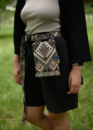 Women bag-wallet "Haman tapestry X" handmade in ethno style.7 photo
