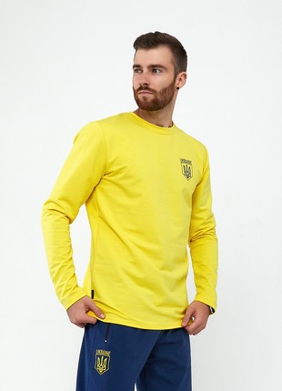 Men's knitted shirt Tailer with the emblem of Ukraine