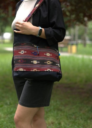 Women's shopping bag "Vazhnytsia E" handmade.3 photo