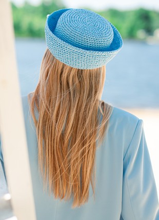Papayka summer women's bucket hat light blue color4 photo