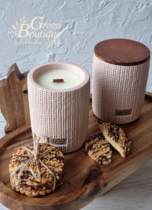 Natural Coco Apricot Creme Candle Milk cookies(size L+)8 photo