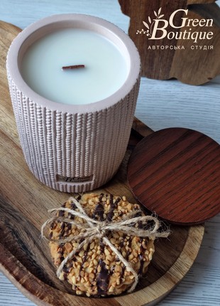 Natural Coco Apricot Creme Candle Milk cookies(size L+)10 photo