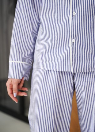 Blue striped women'’s pajama VVRSH3 photo