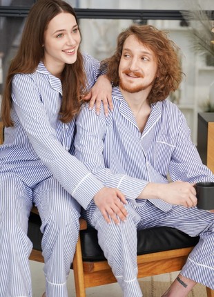 Blue striped women'’s pajama VVRSH5 photo