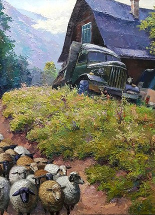Oil painting Mountain pass Serdyuk Boris Petrovich nSerb875