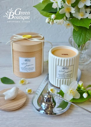Natural soy candle Neroli & Jasmine (size L)1 photo
