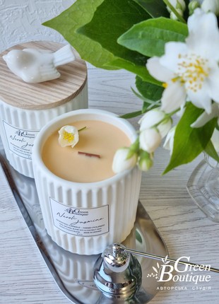 Natural soy candle Neroli & Jasmine (size L)5 photo
